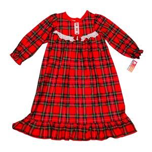 NWT Laura Dare Size 14 Red Plaid Gown
